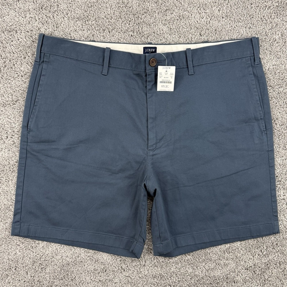 J Crew 7" Flex Chino Shorts Men's 38 NWT Blue Cotton Preppy MSRP: $79.50